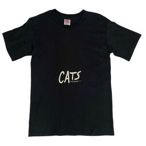 Vintage 1981 Single Stitch CATS T-Shirt Black Size Medium